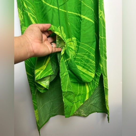 VTG Y2K R&K Originals Midi Dress Women Size 10 Beaded Sequins Floral Slits Hem - Picture 4 of 15